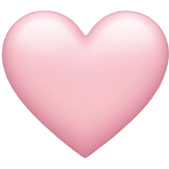 light pink heart emoji