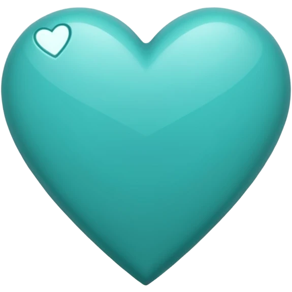 teal heart with a geometric pattern emoji