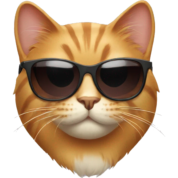 Cat with sunglasses emoji