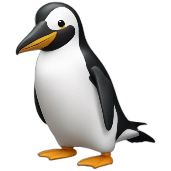 Pingouin glisse emoji