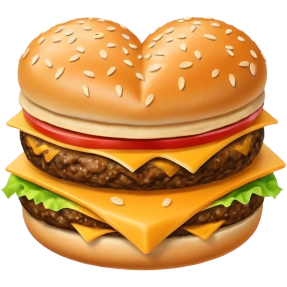 Hamburger heart emoji