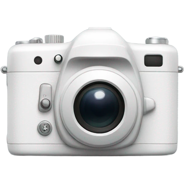 White Digital camera  emoji