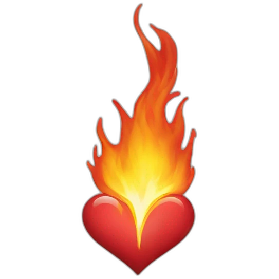 heart on fire emoji