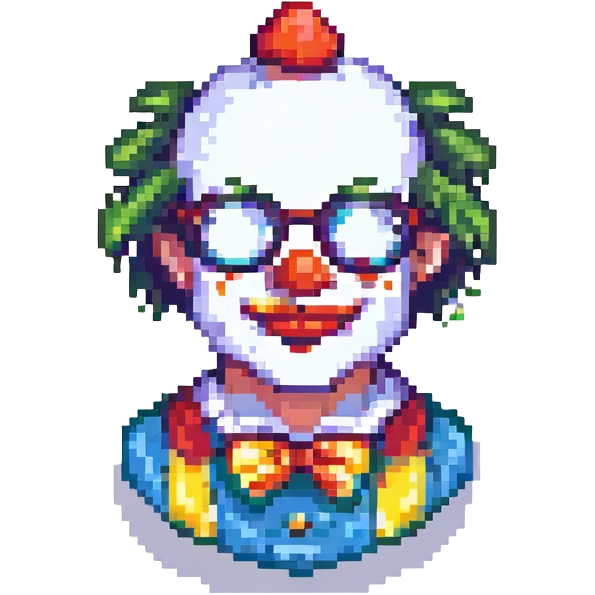 clown with glasses emoji