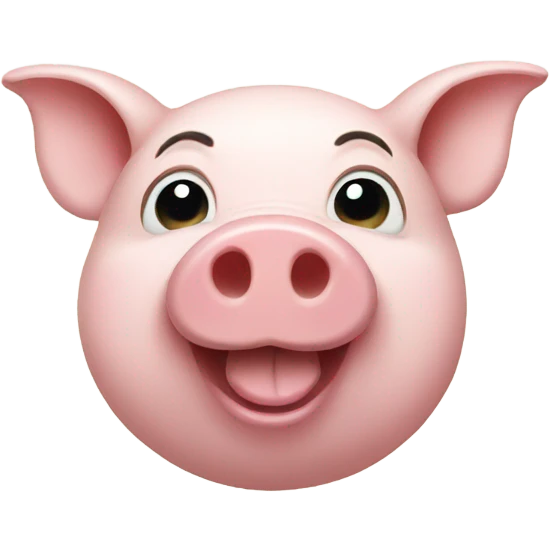 Smiley pig emoji