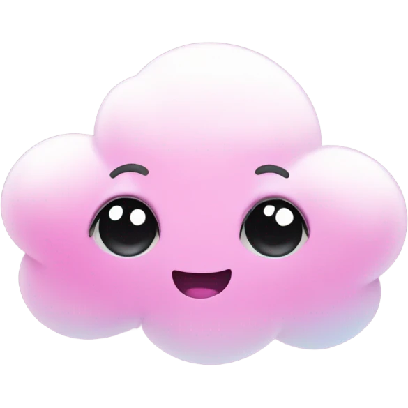 Pink disco ball cloud  emoji