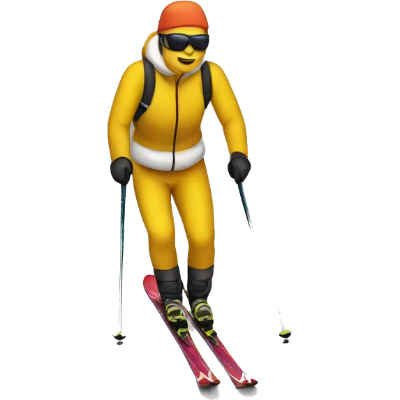 Cross county ski emoji