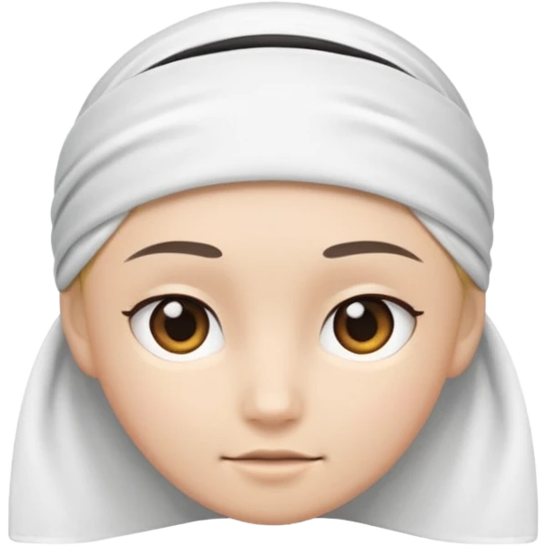 simple white headband emoji