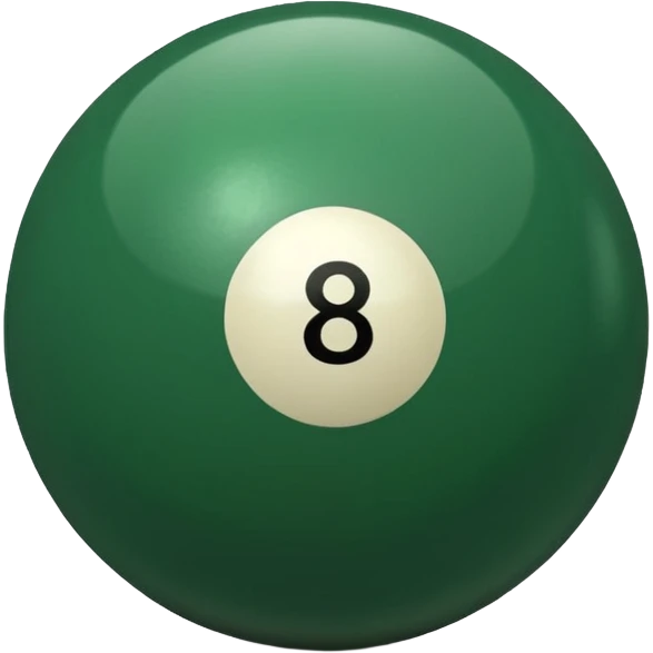 green billiard ball 7 number  emoji