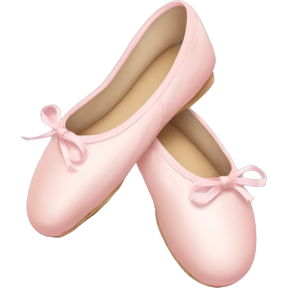Pale pink ballet shoes emoji