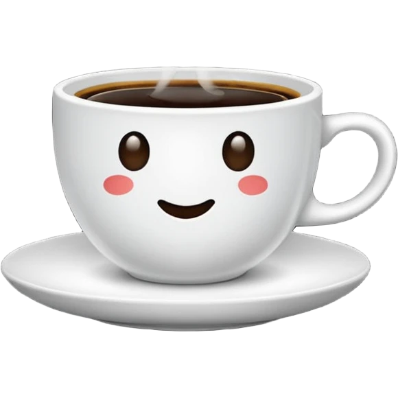 Une Tasse de cafe allongé emoji