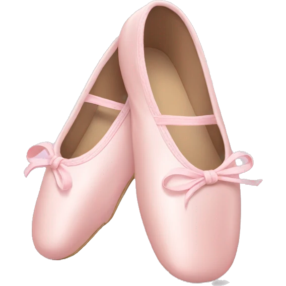 Pale pink ballet shoes emoji