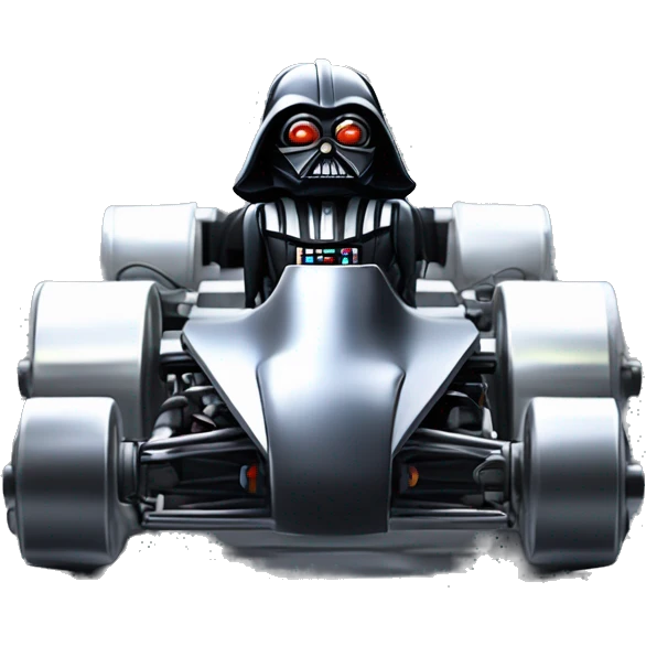 Radio controlled Formula Darth Vader’s race car, light saber headlights, exposed suspension  emoji