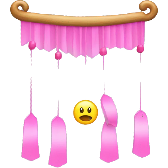 pink wind chime emoji