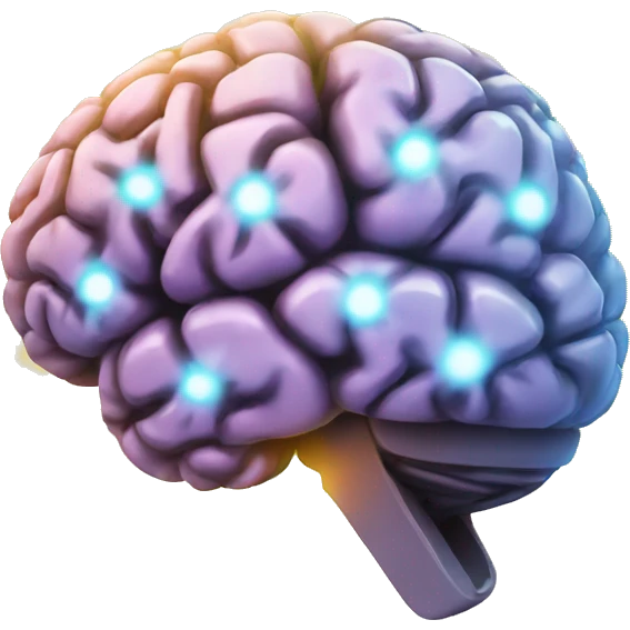 brain open with glowing stuff coming  emoji