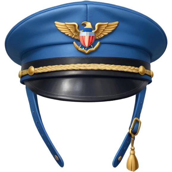 pilot hat blue emoji