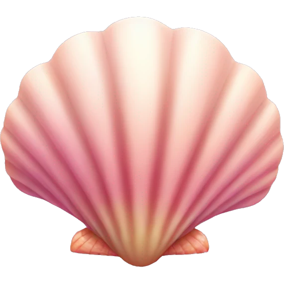 Pink ocean shell  emoji