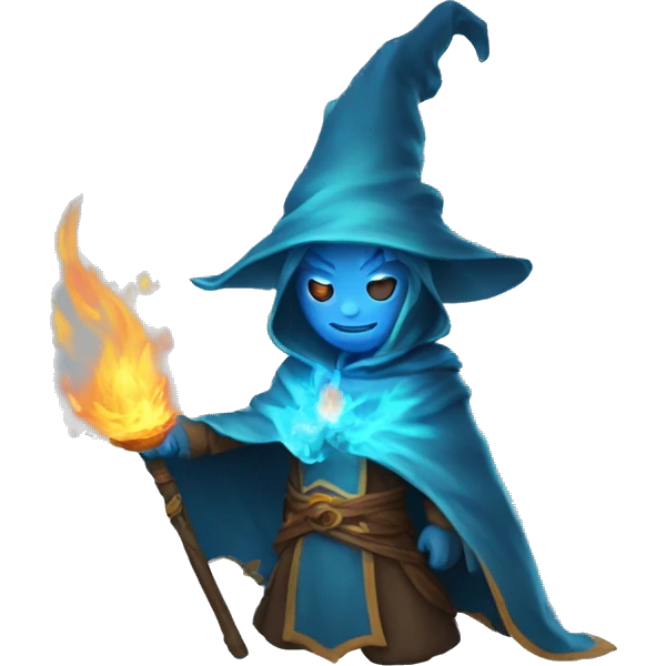little blue spirit flame mage emoji