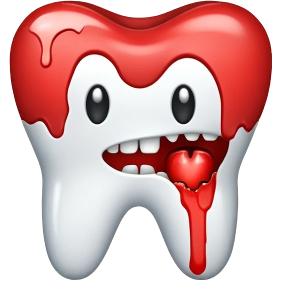 Hurt tooth emoji