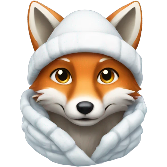 Winter fox emoji