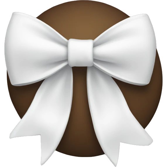 White bow emoji