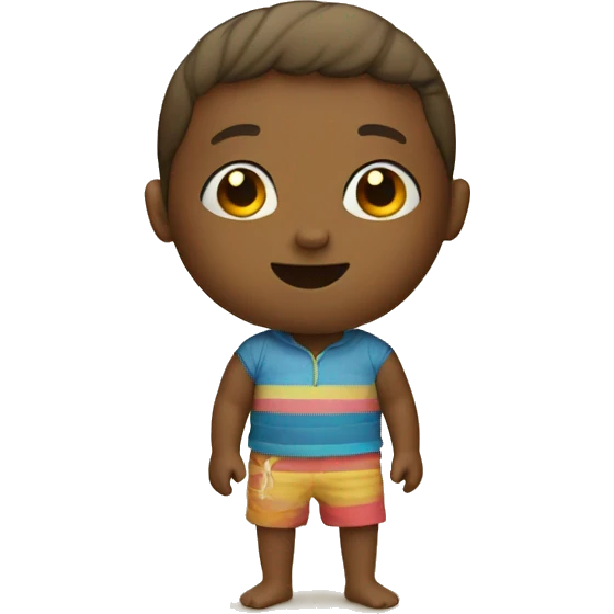 kid in the beach emoji