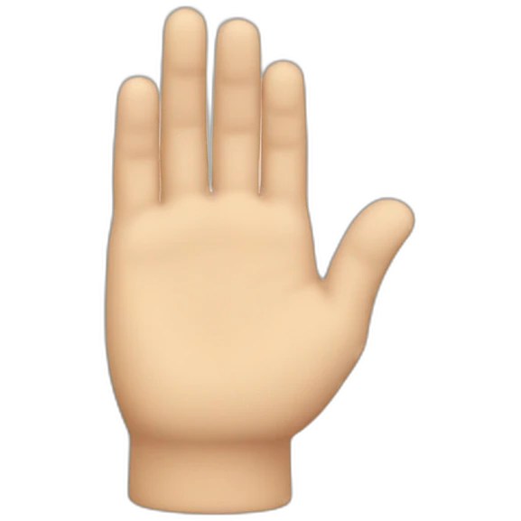 isometric hand emoji