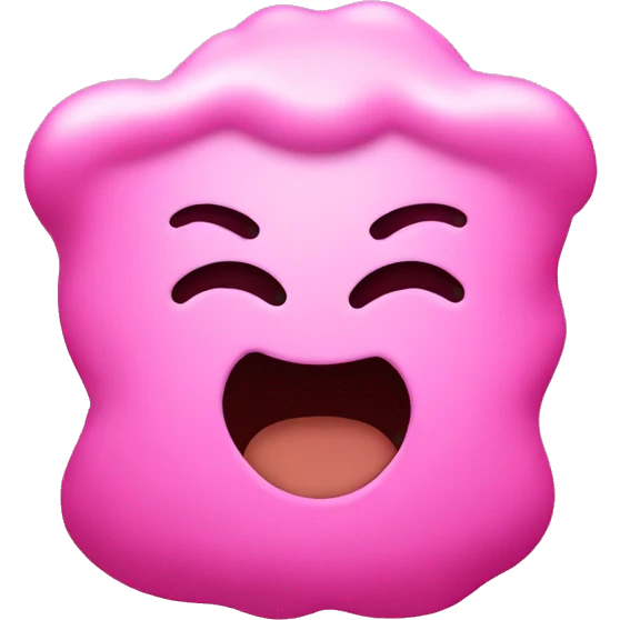 Pink 💩 with a smile emoji