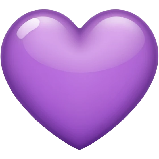 Heart with subtle purple colour emoji