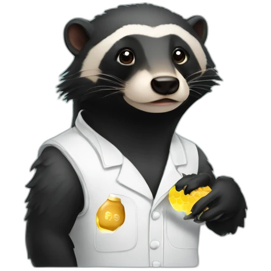 Honey badger science lab emoji