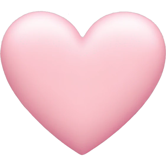 pastel pink heart emoji