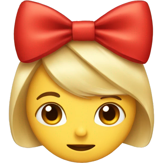 Red bow emoji