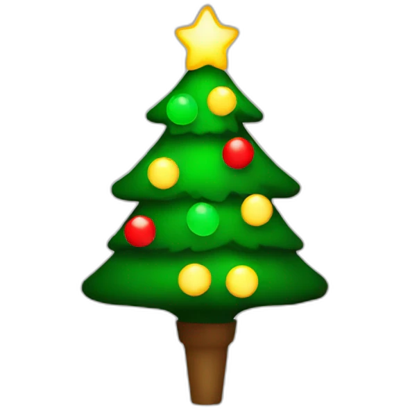 christmas tree light emoji
