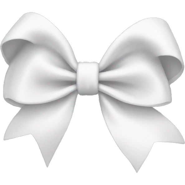 white bow emoji