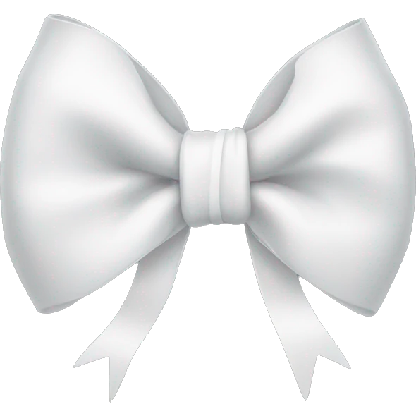 white bow emoji