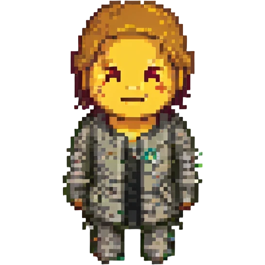 pixel art emoji of a character turning away and saying 'nah' emoji