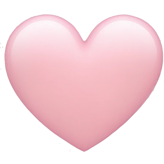light pink heart  emoji