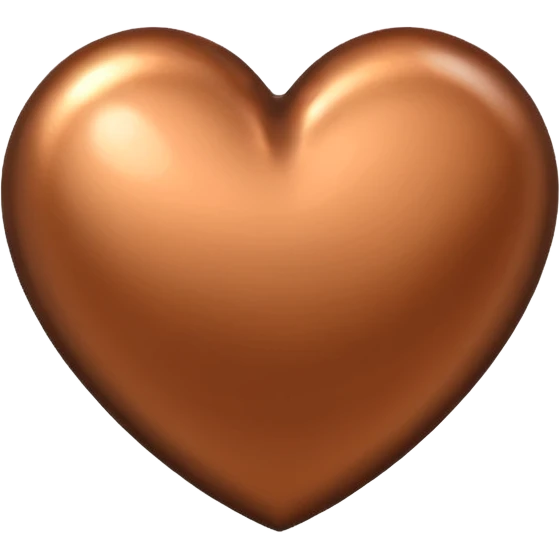 bronze heart emoji