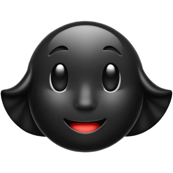 Aesthetic black emoji