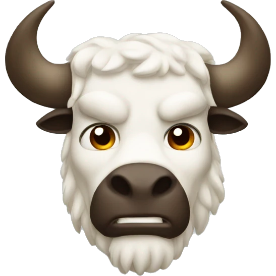 white minotaur emoji