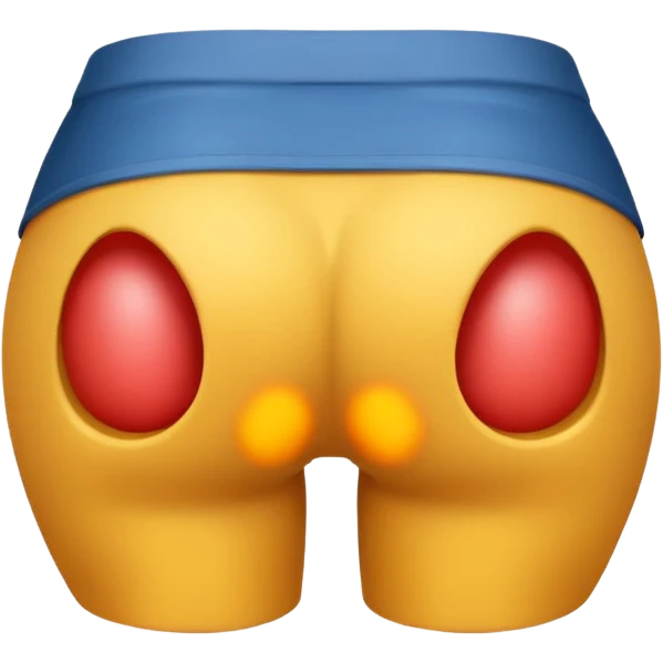 Create a butt emoji