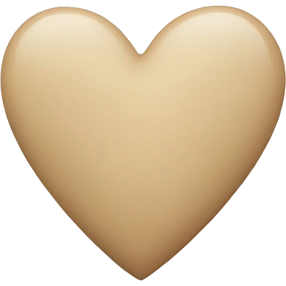Beige healing heart emoji