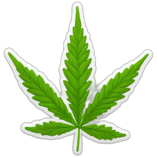 Fleur de cannabis emoji