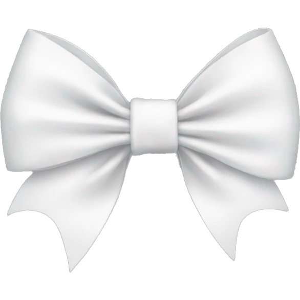 White bow emoji