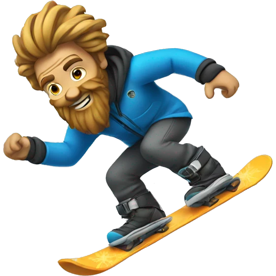 zeus snowboarding emoji