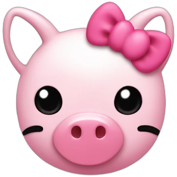hellokitty pig emoji