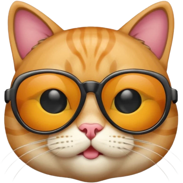 Cat wearing sunglasses emoji