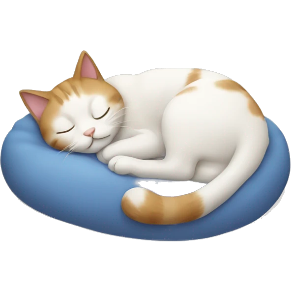 Cat sleeping  emoji