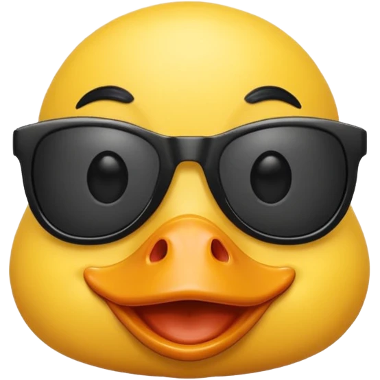duck with black sun glasses emoji