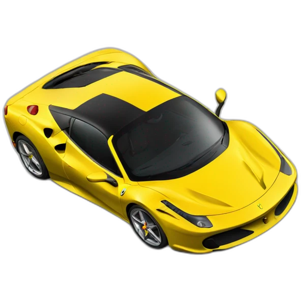 Ferrari jaune emoji